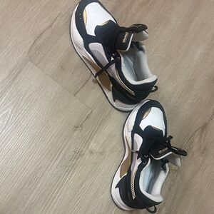 Puma Kids Sneakers - Black, White, and Gold
